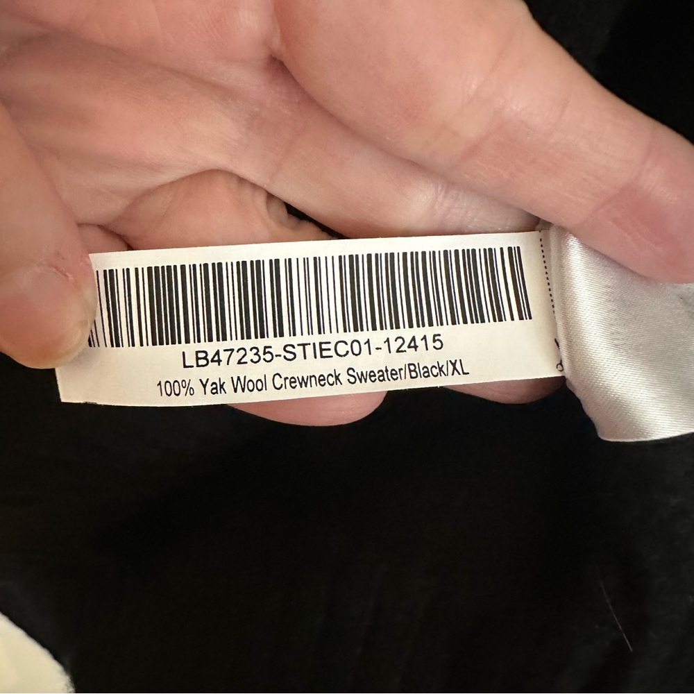 Quince Black Crew Neck Sweater - Picture 6 of 8